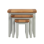 Cambridge Grey Painted Oak Nest of 3 Tables