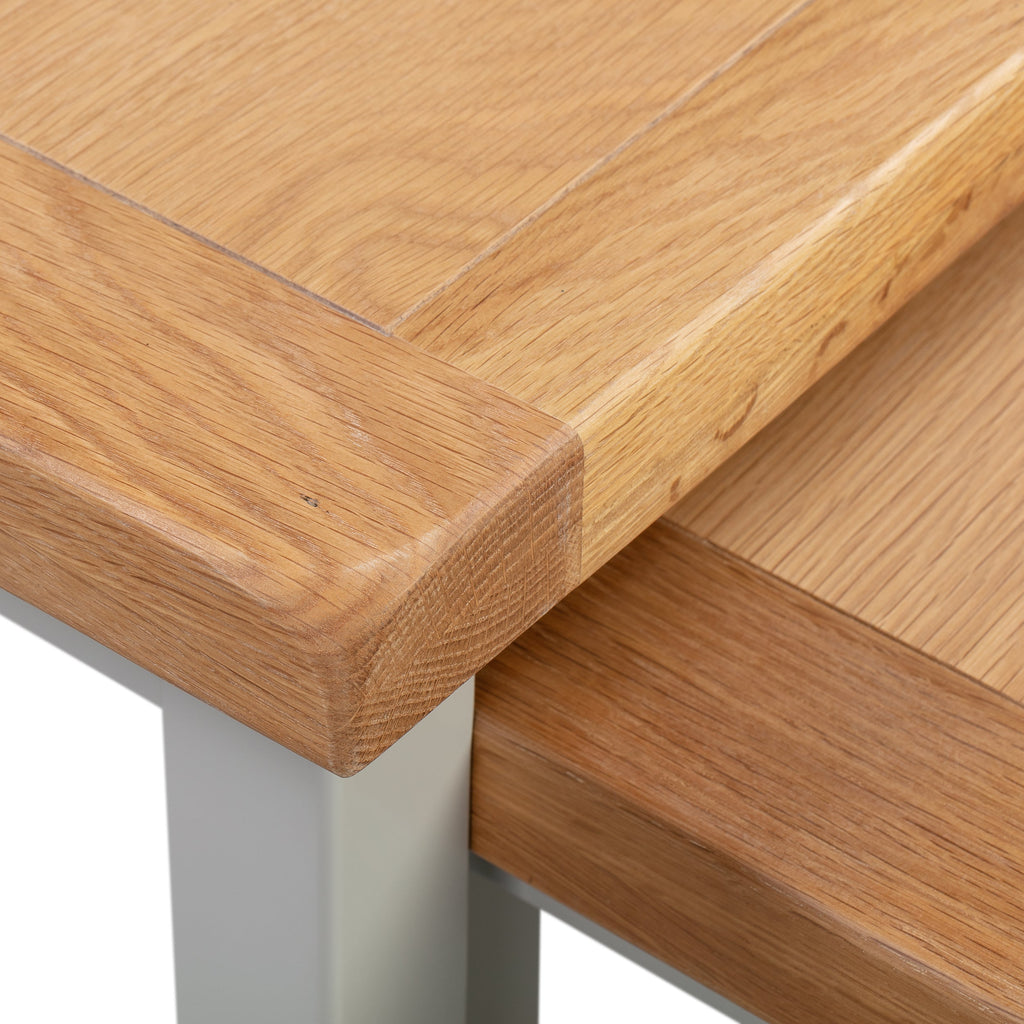 Cambridge Grey Painted Oak Nest of 3 Tables