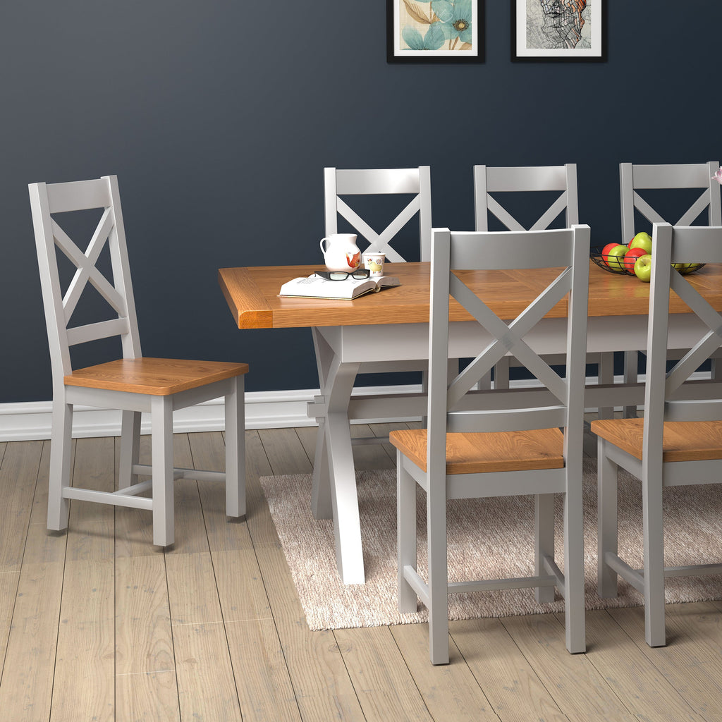 Cambridge Grey Painted Oak Dining Chair