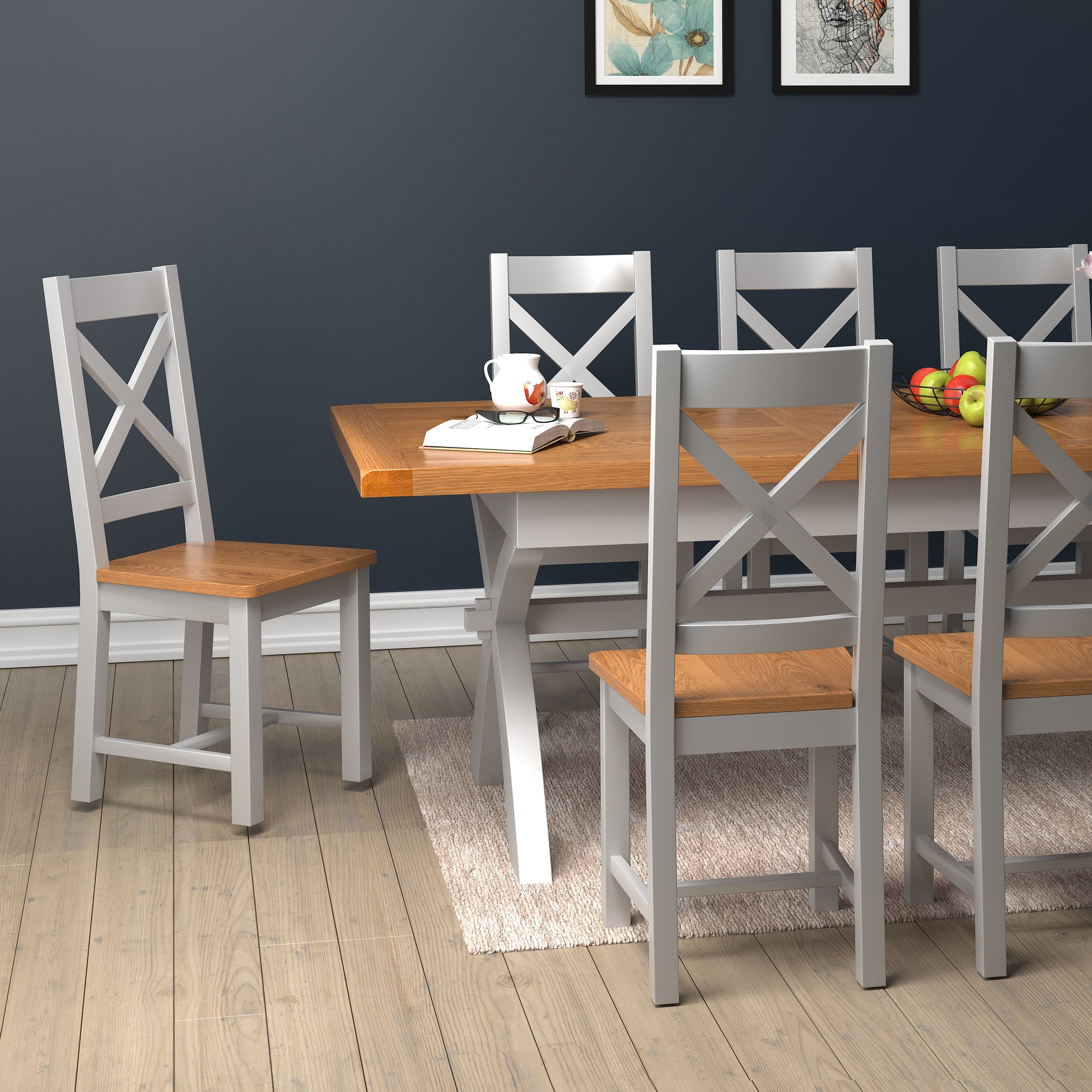 Cambridge Grey Painted Oak Dining Chair