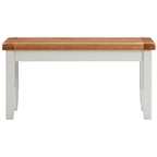 Cambridge Grey Painted Oak Small Bench
