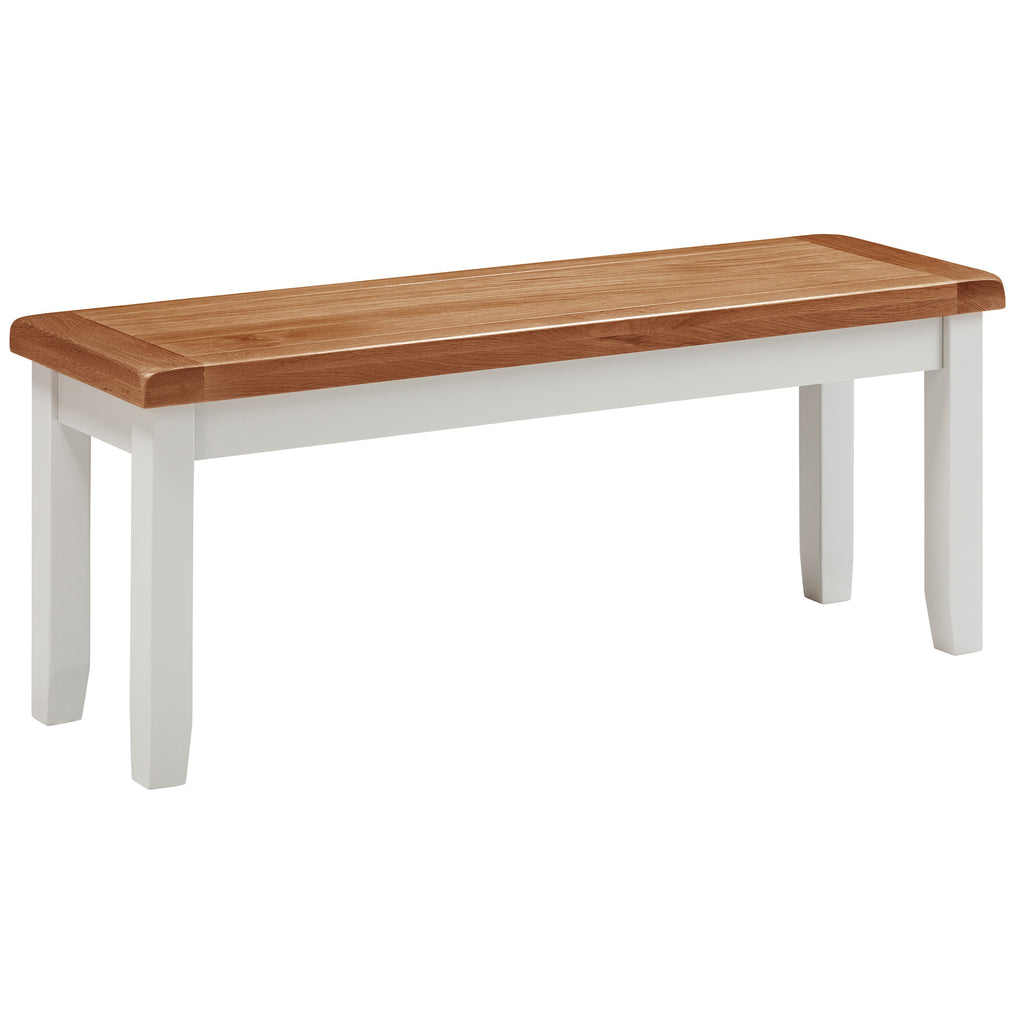 Cambridge Grey Painted Oak Medium Bench