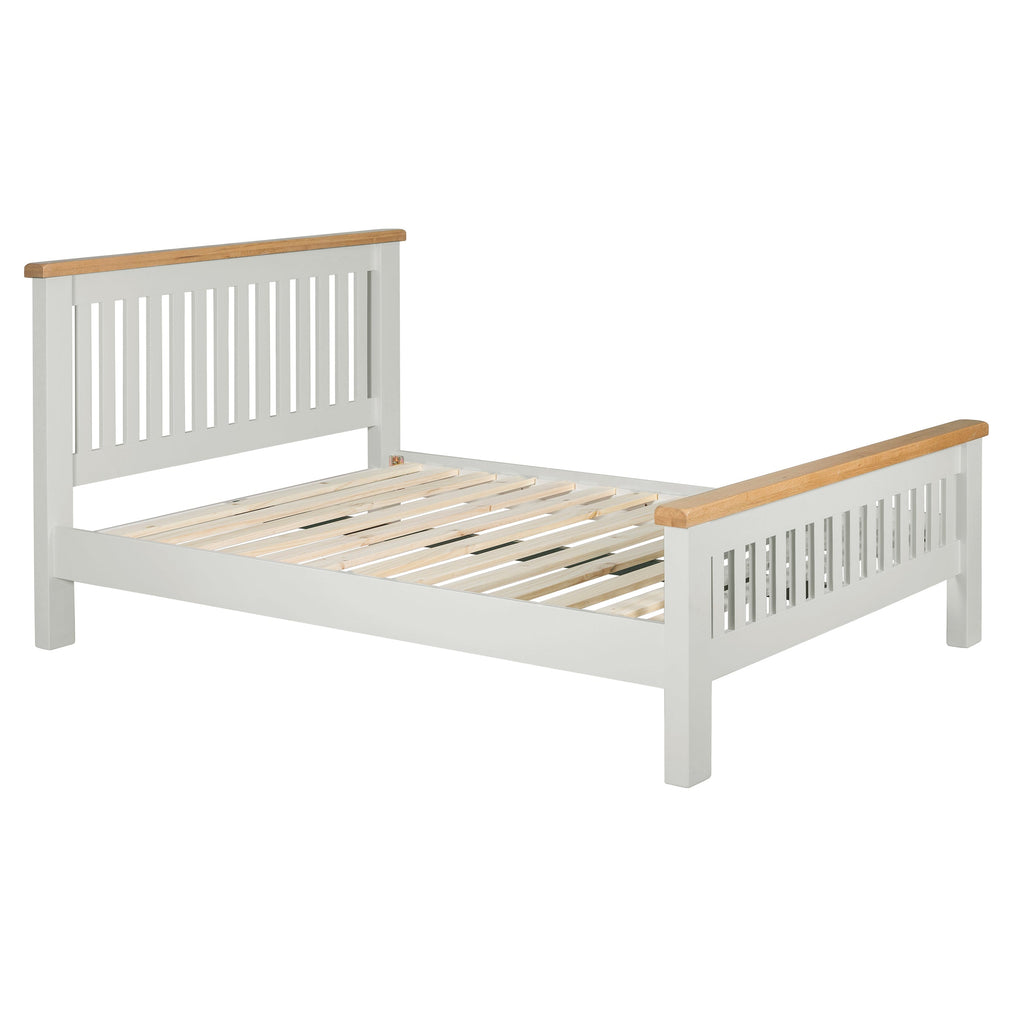 Cambridge Grey Painted Oak 4ft 6' Double Bed