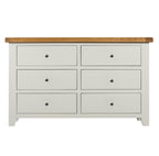 Cambridge Grey Painted Oak 6 Drawer Chest