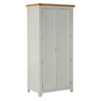 Cambridge Grey Painted Oak Full Hanging Wardrobe