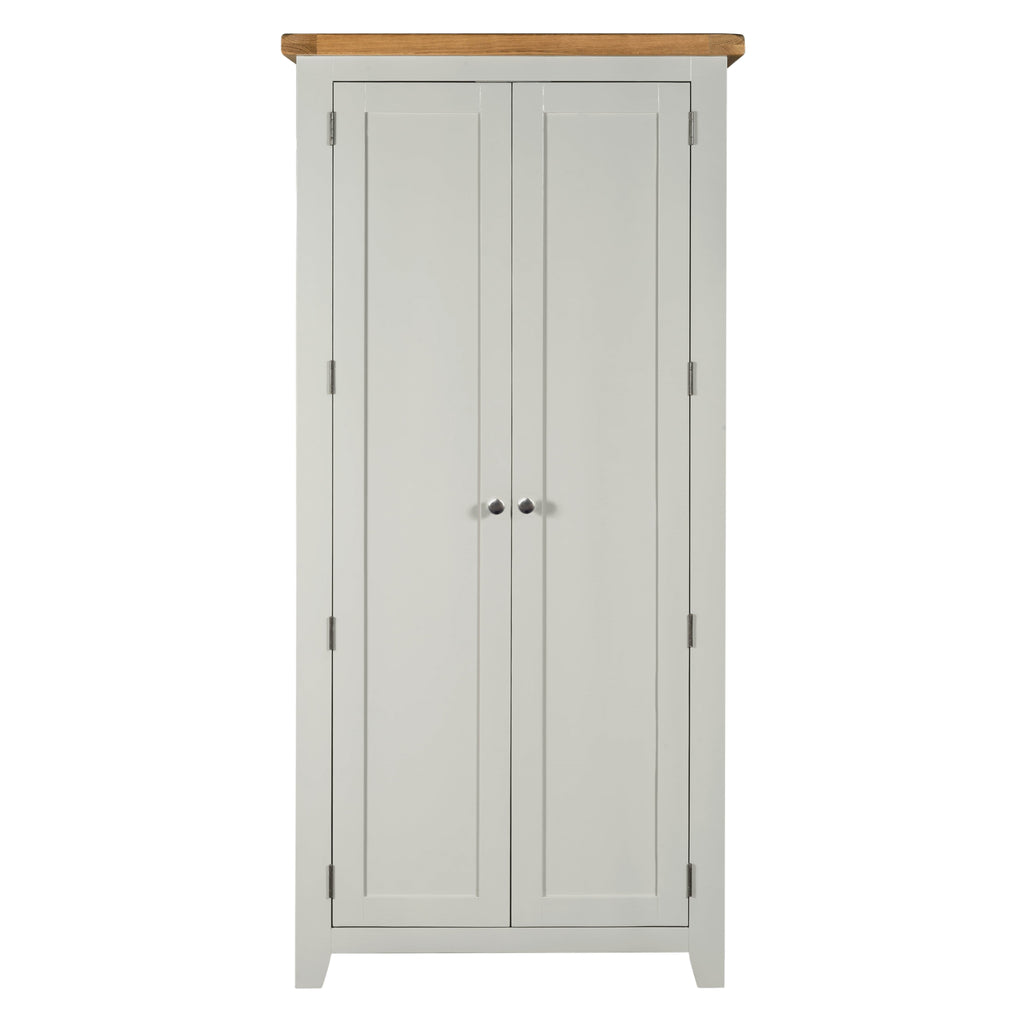 Cambridge Grey Painted Oak Full Hanging Wardrobe