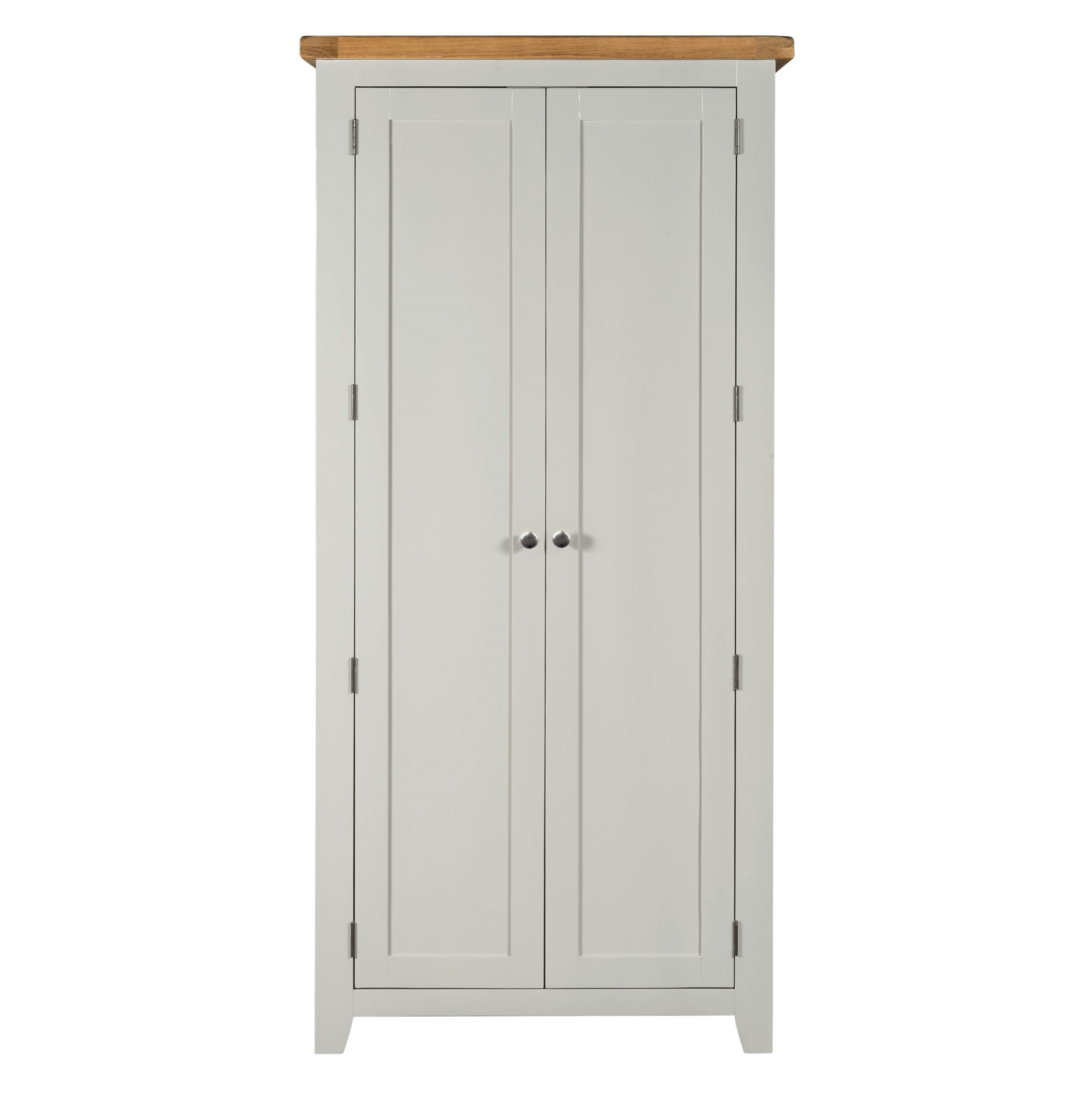 Cambridge Grey Painted Oak Full Hanging Wardrobe