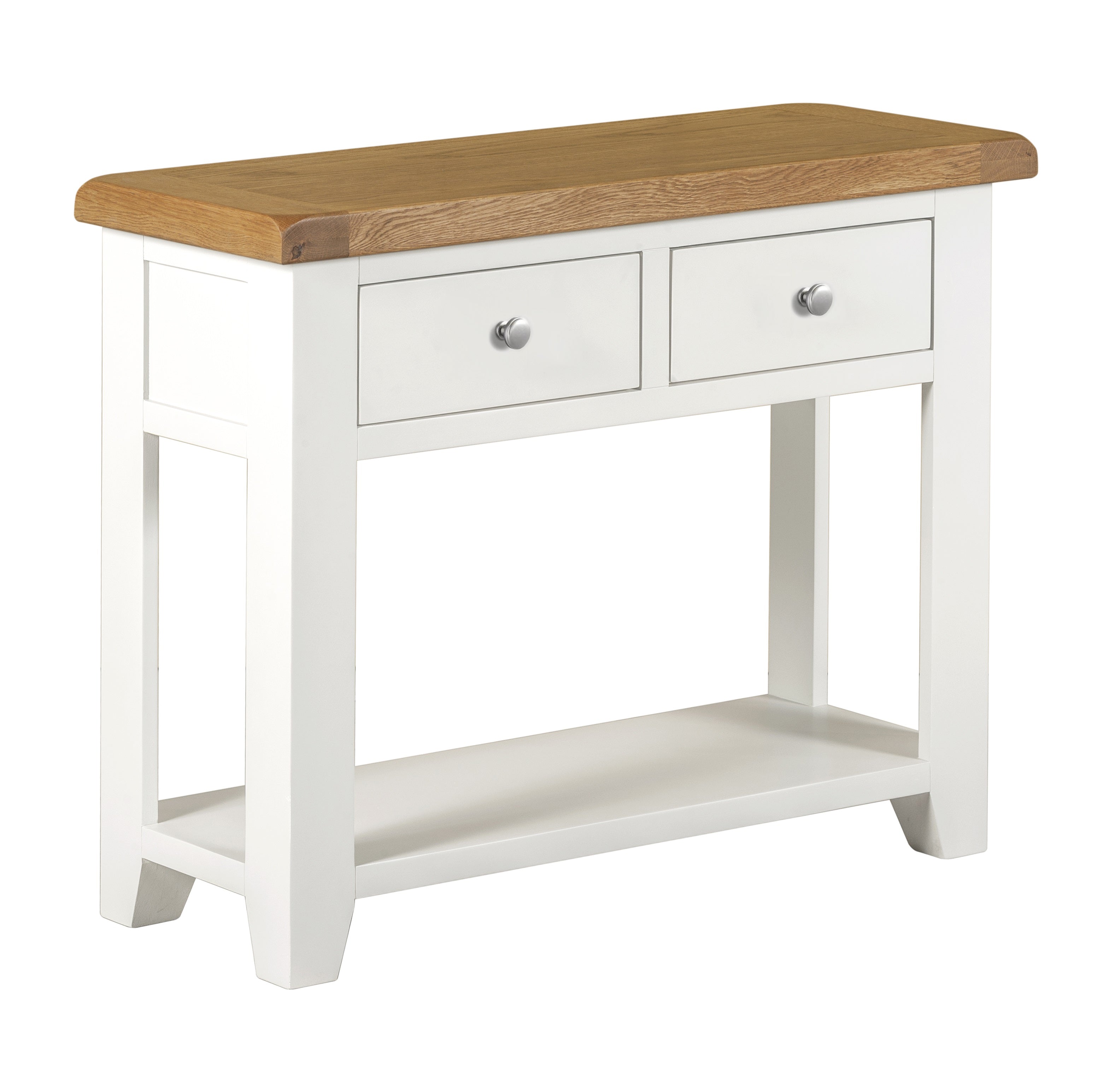 Cambridge Classic Cream Painted Oak 2 Drawer Console Table