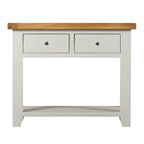 Cambridge Grey Painted Oak 2 Drawer Console Table