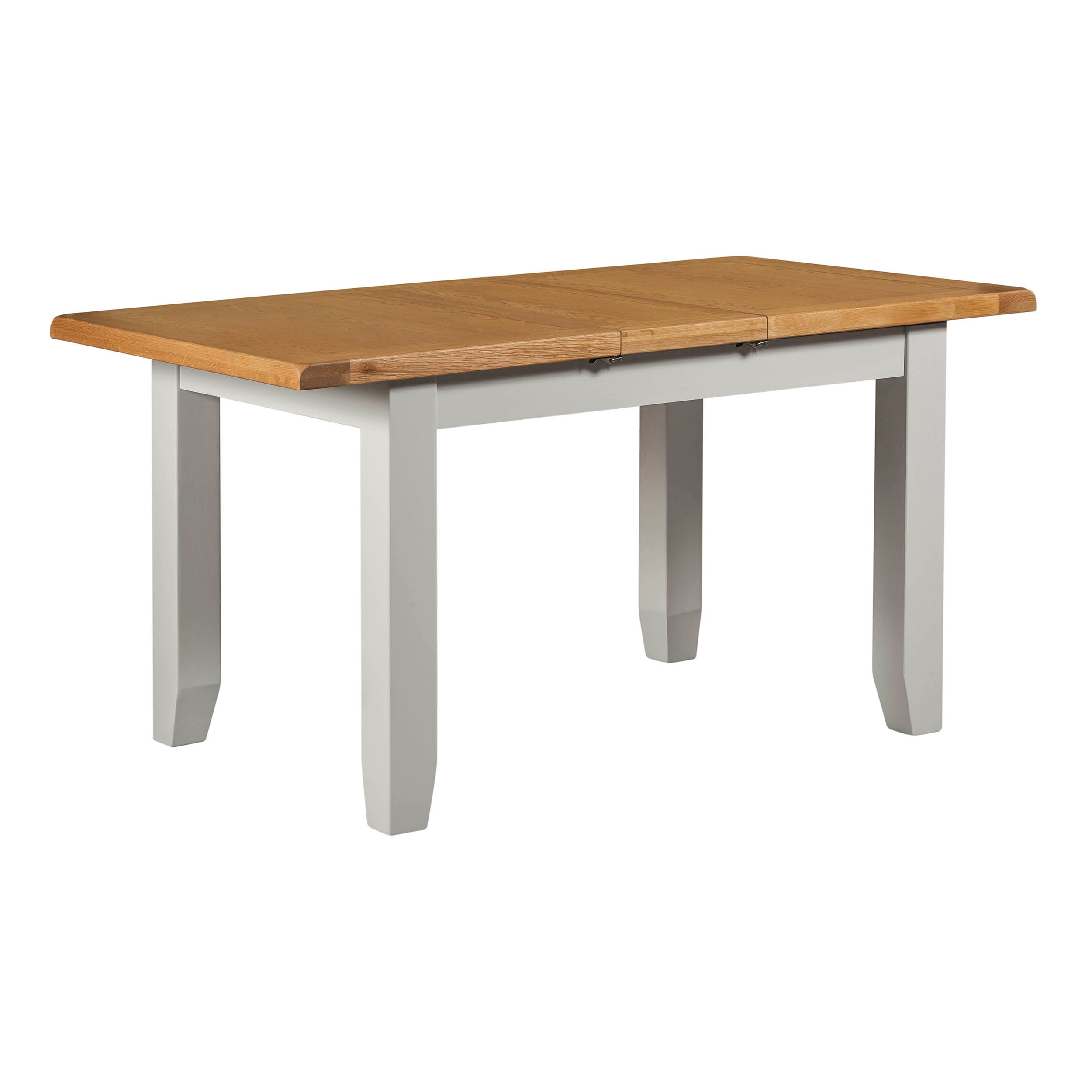 Cambridge Grey Painted Oak Small Extending Dining Table (1.2 m-1.5 m)