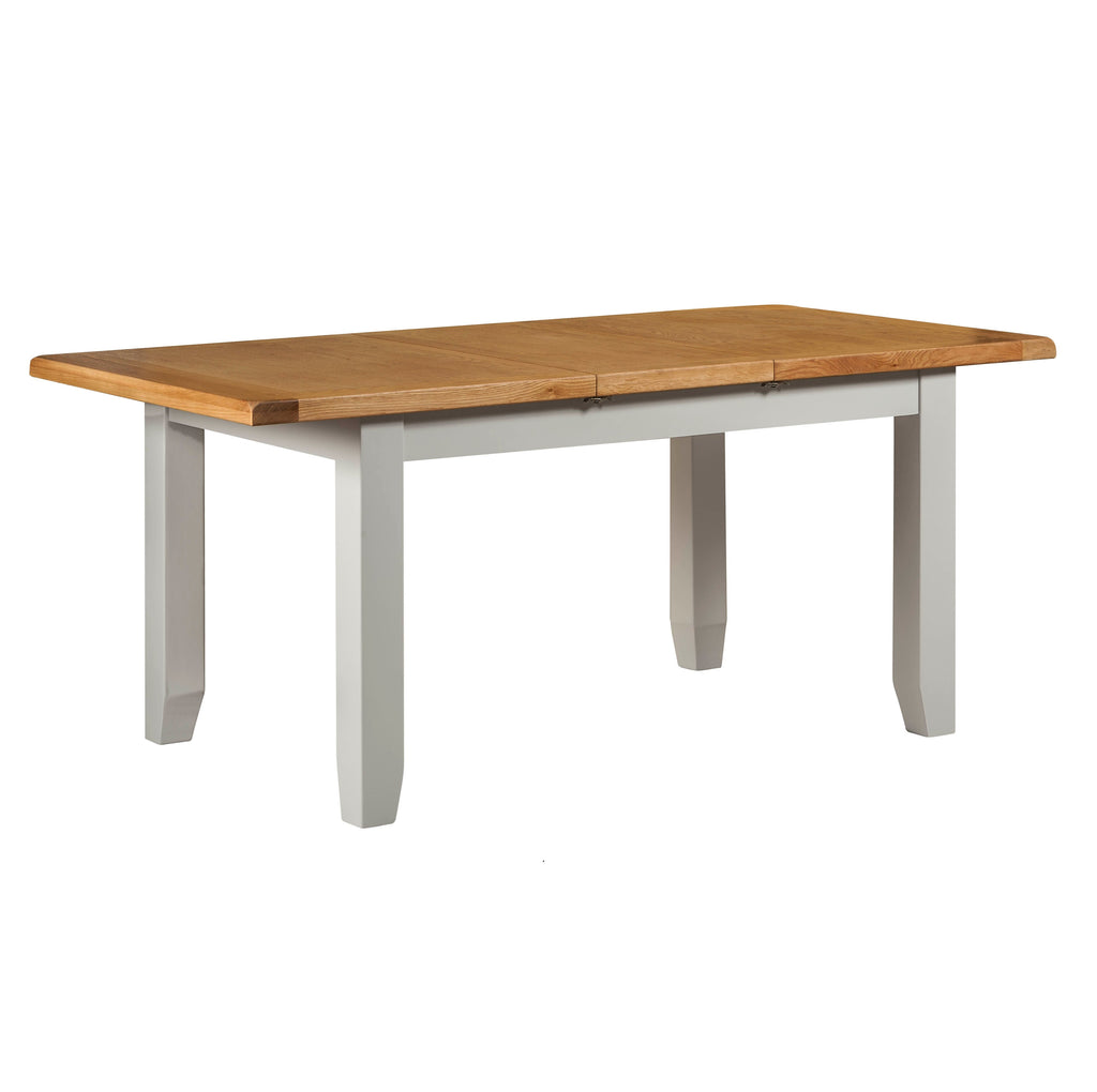 Cambridge Grey Painted Oak Medium Extending Dining Table (1.4 m-1.8 m)