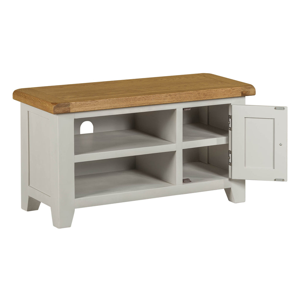 Cambridge Grey Painted Oak Small TV Unit