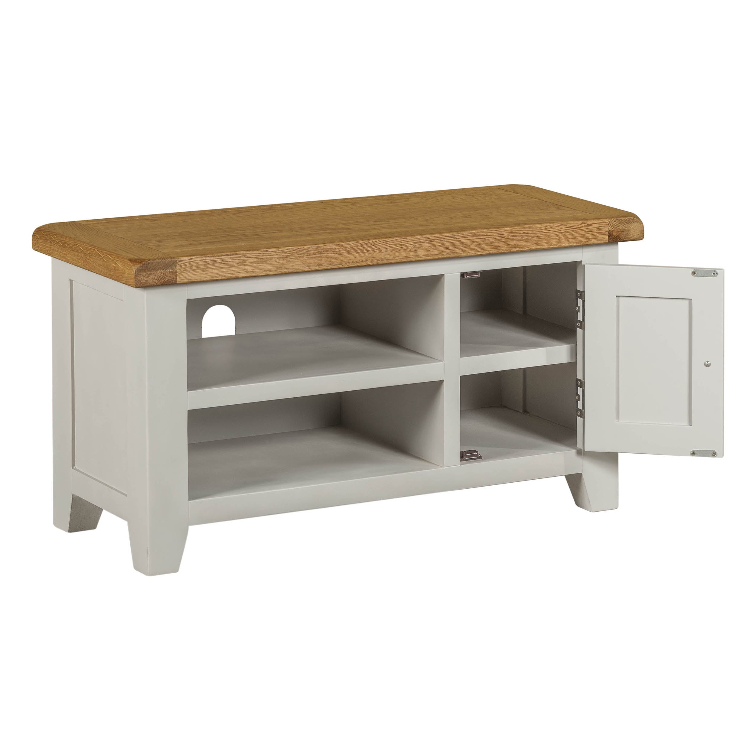 Cambridge Grey Painted Oak Small TV Unit