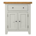 Cambridge Grey Painted Oak Small 1 Drawer 2 Door Sideboard