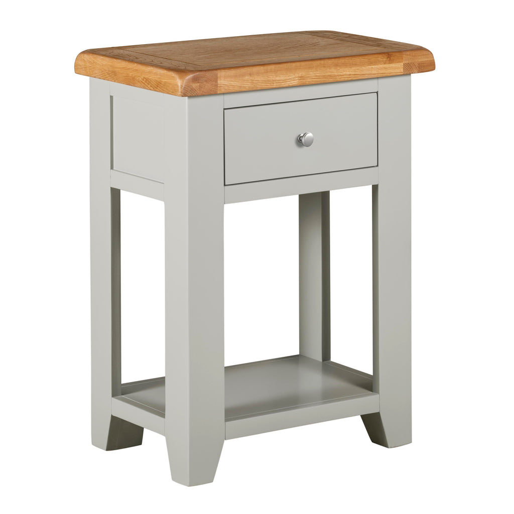 Cambridge Grey Painted Oak 1 Drawer Console Table