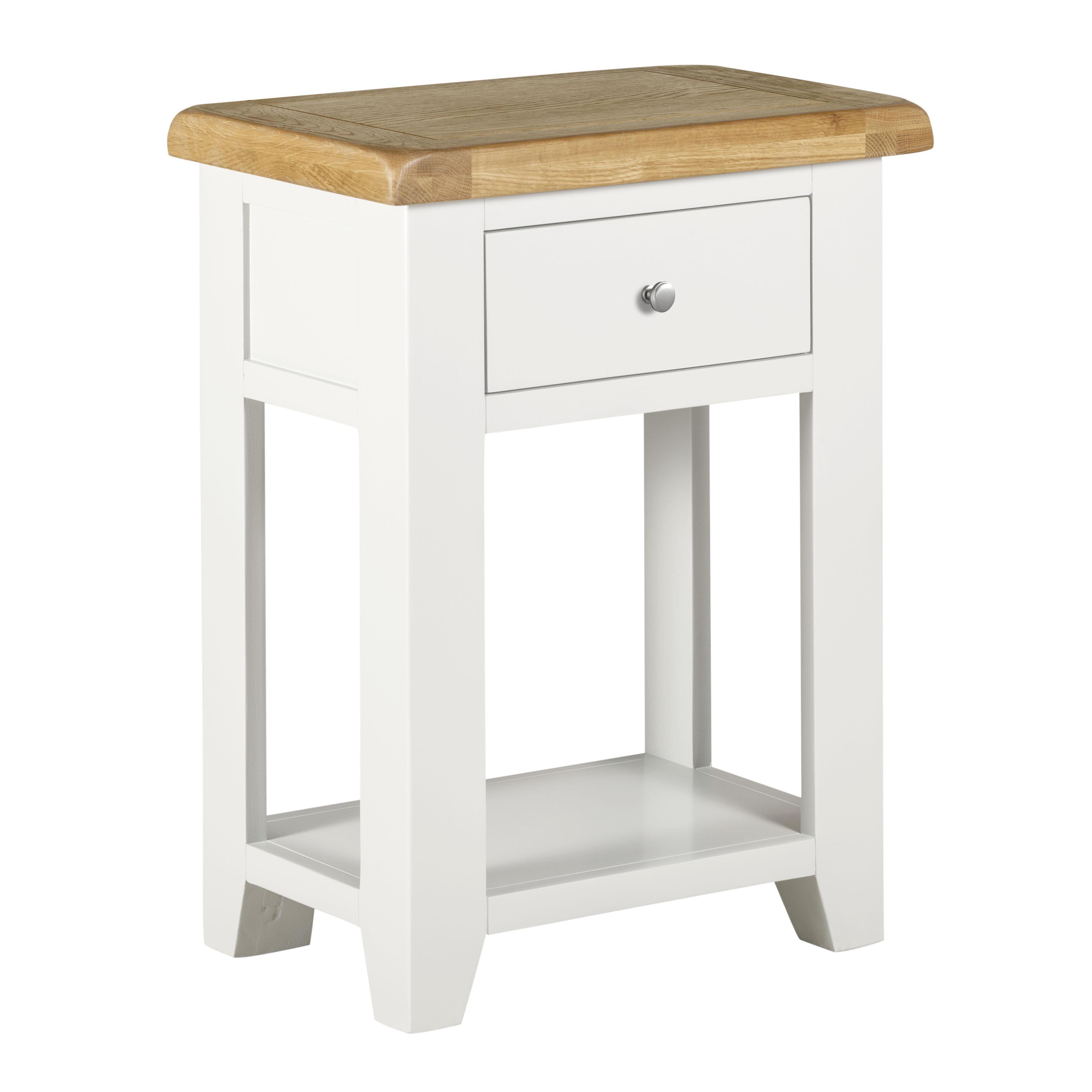 Cambridge Classic Cream Painted Oak 1 Drawer Console Table