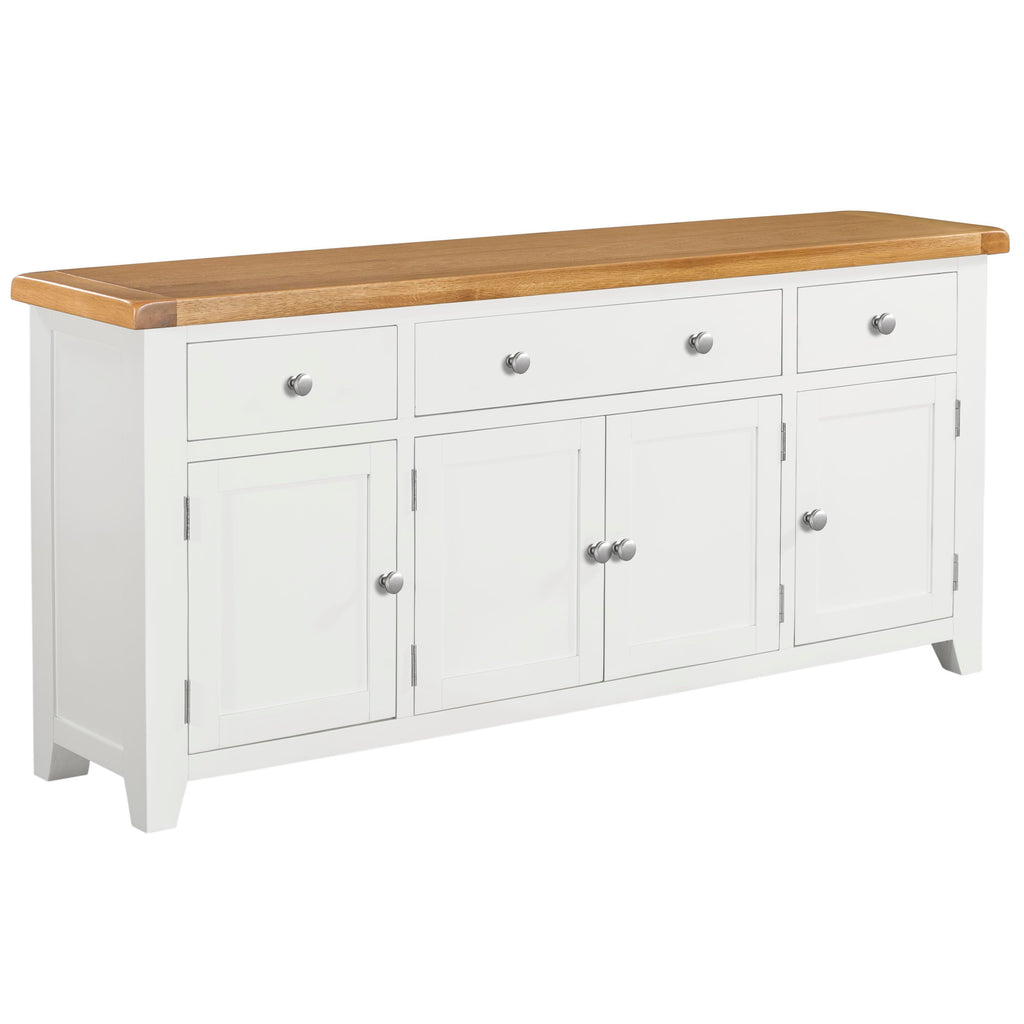 Cambridge Classic Cream Painted Oak 4 Door 3 Drawer Sideboard