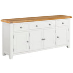 Cambridge Classic Cream Painted Oak 4 Door 3 Drawer Sideboard
