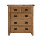 Cambridge Oak 2 Over 3 Chest Of Drawers