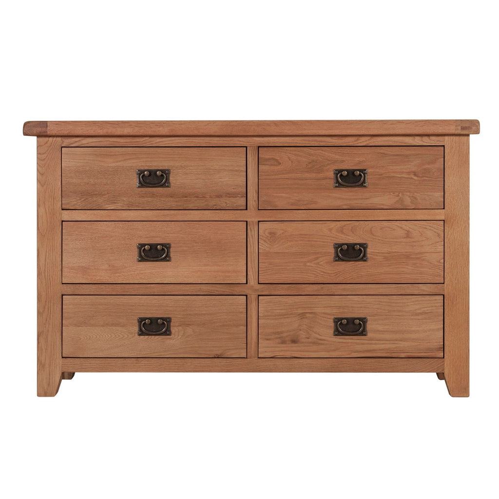 Cambridge Oak 6 Drawer Chest
