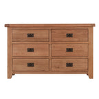 Cambridge Oak 6 Drawer Chest