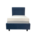 Bantry 3ft Single Fabric Bed | Midnight Blue
