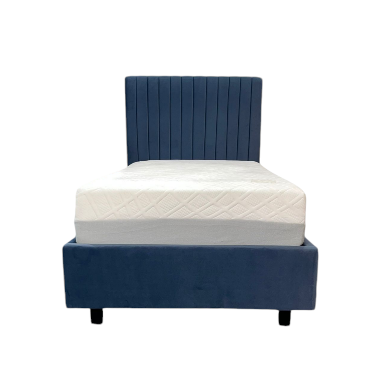 Bantry 3ft Single Fabric Bed | Midnight Blue