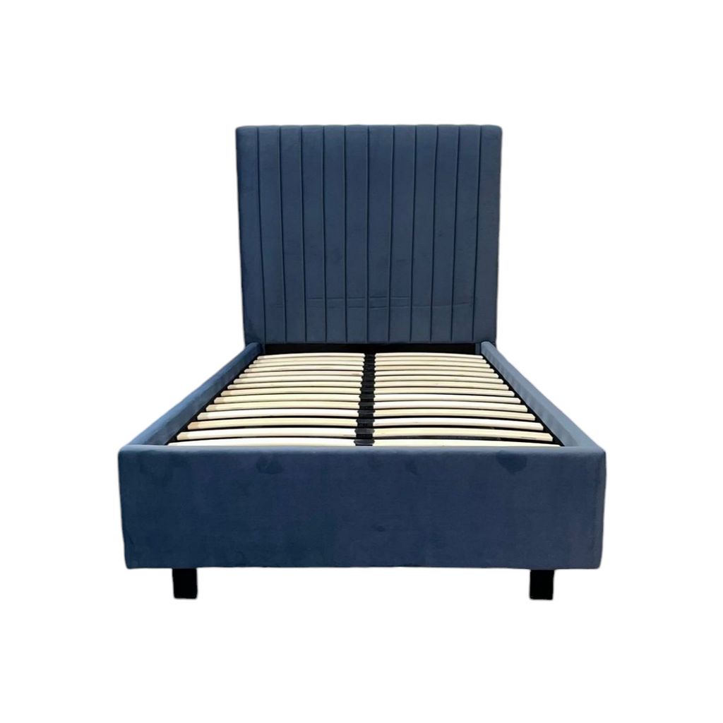 Bantry 3ft Single Fabric Bed | Midnight Blue