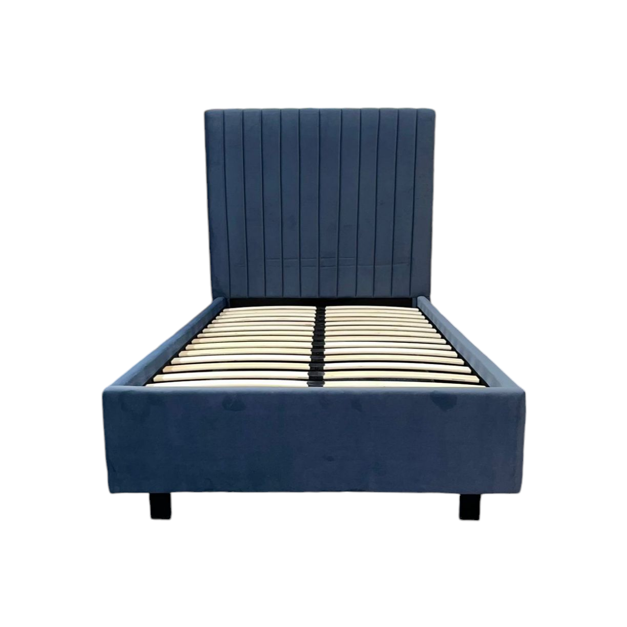 Bantry 3ft Single Fabric Bed | Midnight Blue
