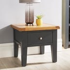 Chatsworth Blue Painted Oak Side Table- Grade B